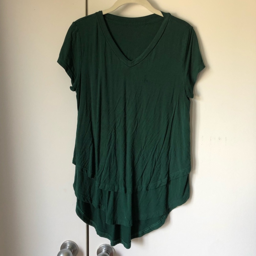 Green Latched Mama Nursing Tee